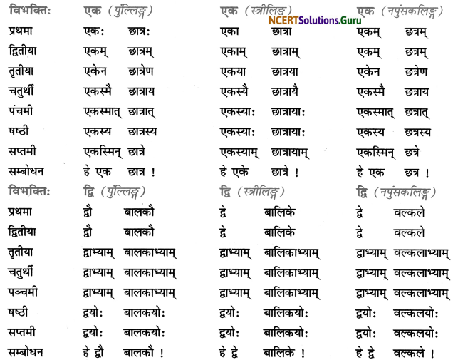 Class 7 Sanskrit Grammar Book Solutions संख्यावाचक-विशेषणपदानि 1