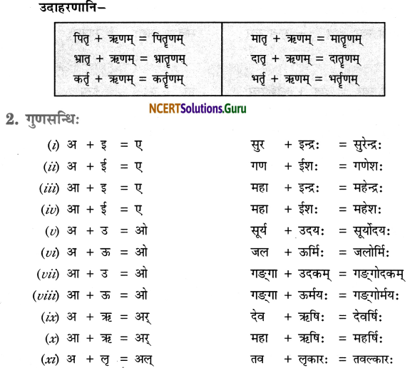 Class 7 Sanskrit Grammar Book Solutions सन्धि-प्रकरणम् 3