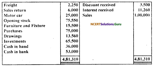 NCERT Solutions for Class 11 Accountancy Chapter 10 Financial Statements 2.30