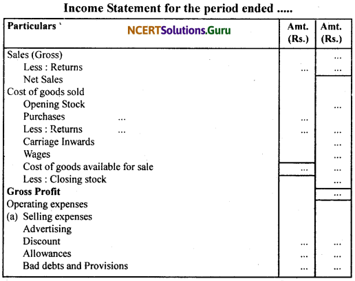 NCERT Solutions for Class 11 Accountancy Chapter 10 Financial Statements 2.5