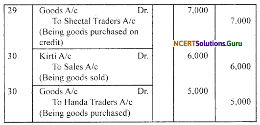 NCERT Solutions for Class 11 Accountancy Chapter 4 Recording of Transactions 2.51