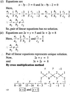 NCERT Solutions for Class 10 Maths Chapter 3 Pair of Linear Equations in Two Variables Ex 3.5 1