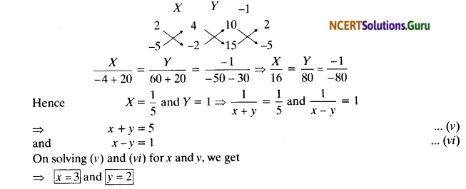 NCERT Solutions for Class 10 Maths Chapter 3 Pair of Linear Equations in Two Variables Ex 3.6 10