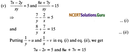 NCERT Solutions for Class 10 Maths Chapter 3 Pair of Linear Equations in Two Variables Ex 3.6 7