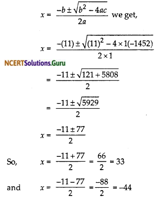 NCERT Solutions for Class 10 Maths Chapter 4 Quadratic Equations Ex 4.3 23