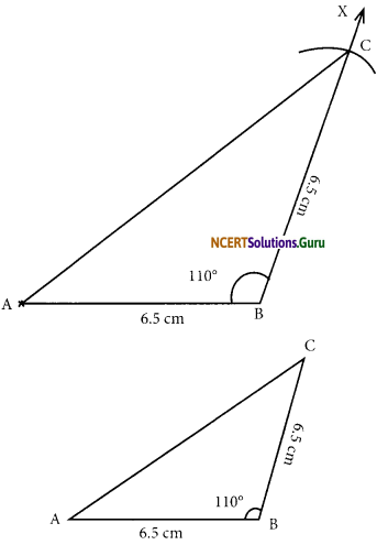 NCERT Solutions for Class 7 Maths Chapter 10 Practical Geometry Ex 10.3 2