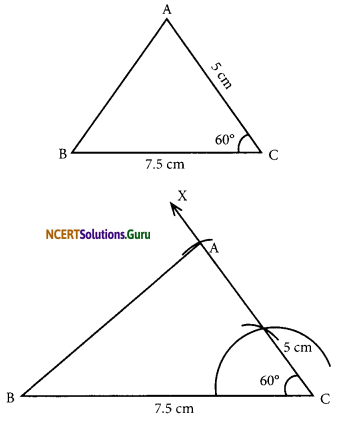 NCERT Solutions for Class 7 Maths Chapter 10 Practical Geometry Ex 10.3 3