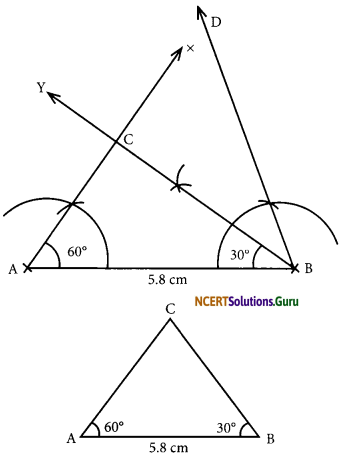 NCERT Solutions for Class 7 Maths Chapter 10 Practical Geometry Ex 10.4 1