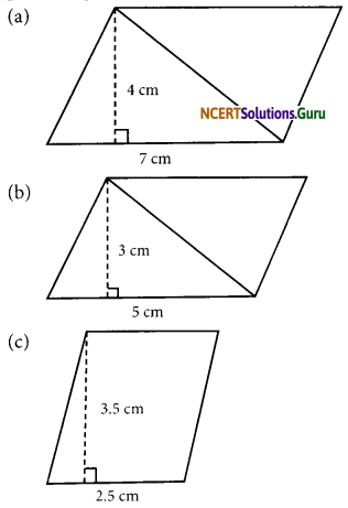 NCERT Solutions for Class 7 Maths Chapter 11 Perimeter and Area Ex 11.2 1