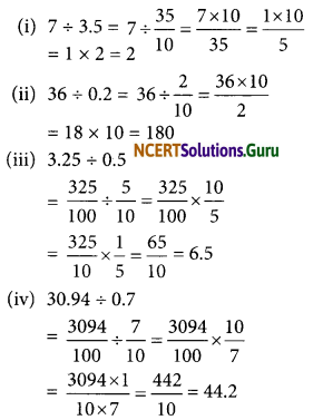 NCERT Solutions for Class 7 Maths Chapter 2 Fractions and Decimals Ex 2.7 4