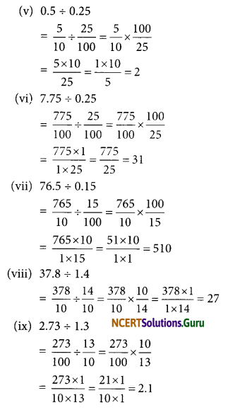 NCERT Solutions for Class 7 Maths Chapter 2 Fractions and Decimals Ex 2.7 5