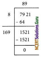 NCERT Solutions for Class 8 Maths Chapter 6 Square and Square Roots Ex 6.4 Q1.7