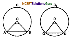 NCERT Solutions for Class 9 Maths Chapter 10 Circles Ex 10.2 Q1