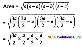NCERT Solutions for Class 9 Maths Chapter 12 Heron’s Formula Ex 12.1 Q1