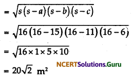 NCERT Solutions for Class 9 Maths Chapter 12 Heron’s Formula Ex 12.1 Q3.1
