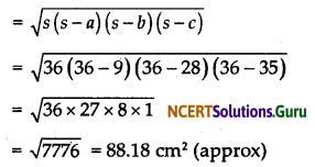 NCERT Solutions for Class 9 Maths Chapter 12 Heron’s Formula Ex 12.2 Q8.1