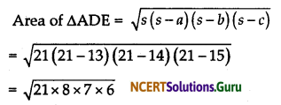 NCERT Solutions for Class 9 Maths Chapter 12 Heron’s Formula Ex 12.2 Q9.1