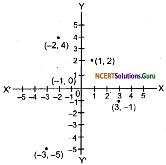NCERT Solutions for Class 9 Maths Chapter 3 Coordinate Geometry Ex 3.3 Q1