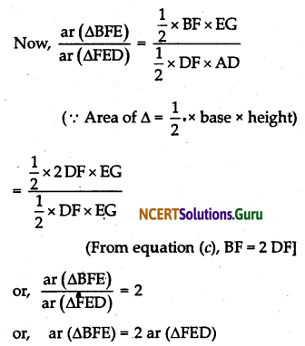 NCERT Solutions for Class 9 Maths Chapter 9 Areas of Parallelograms and Triangles Ex 9.4 Q5.4