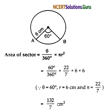NCERT Solutions for Class 10 Maths Chapter 12 Areas Related to Circles Ex 12.2 1