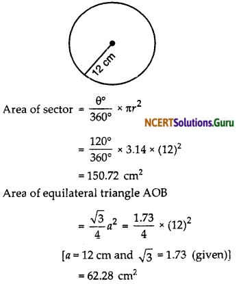 NCERT Solutions for Class 10 Maths Chapter 12 Areas Related to Circles Ex 12.2 10