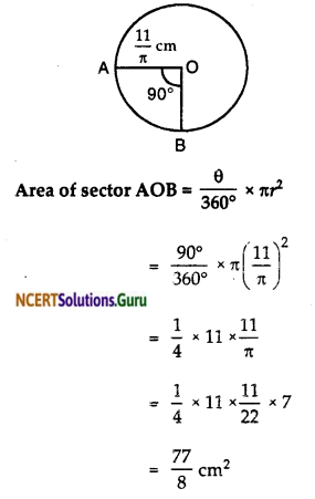 NCERT Solutions for Class 10 Maths Chapter 12 Areas Related to Circles Ex 12.2 2