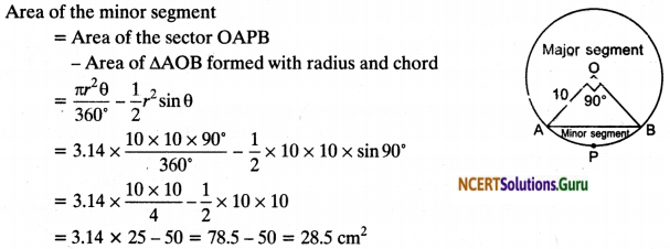 NCERT Solutions for Class 10 Maths Chapter 12 Areas Related to Circles Ex 12.2 5