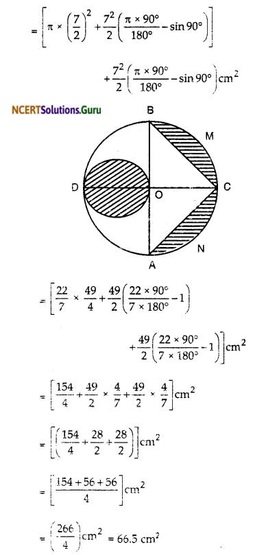 NCERT Solutions for Class 10 Maths Chapter 12 Areas Related to Circles Ex 12.3 16