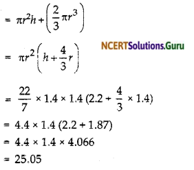 NCERT Solutions for Class 10 Maths Chapter 13 Surface Areas and Volumes Ex 13.2 5