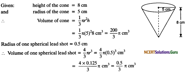 NCERT Solutions for Class 10 Maths Chapter 13 Surface Areas and Volumes Ex 13.2 7