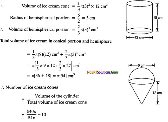 NCERT Solutions for Class 10 Maths Chapter 13 Surface Areas and Volumes Ex 13.3 8