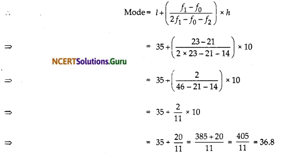 NCERT Solutions for Class 10 Maths Chapter 14 Statistics Ex 14.2 2