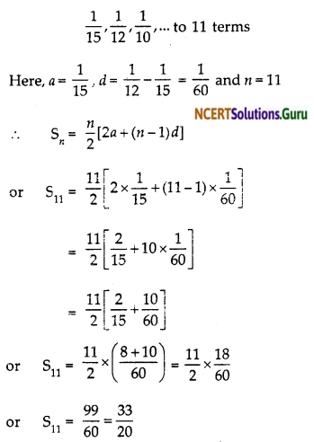 NCERT Solutions for Class 10 Maths Chapter 5 Arithmetic Progressions Ex 5.3 4