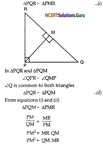NCERT Solutions for Class 10 Maths Chapter 6 Triangles Ex 6.5 1