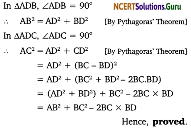 NCERT Solutions for Class 10 Maths Chapter 6 Triangles Ex 6.6 6