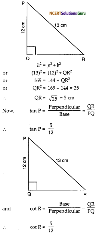NCERT Solutions for Class 10 Maths Chapter 8 Introduction to Trigonometry Ex 8.1 2