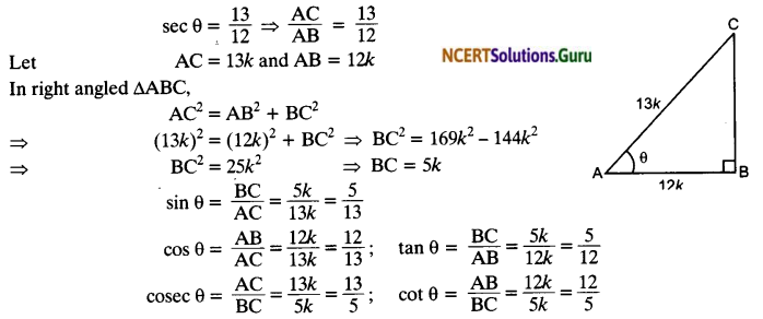 NCERT Solutions for Class 10 Maths Chapter 8 Introduction to Trigonometry Ex 8.1 5