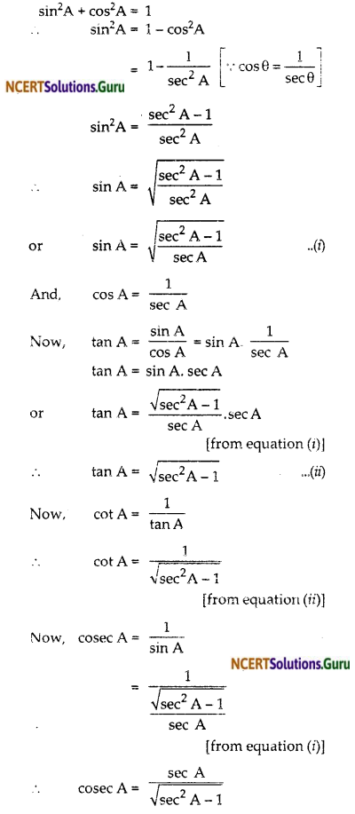 NCERT Solutions for Class 10 Maths Chapter 8 Introduction to Trigonometry Ex 8.4 2