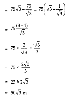 NCERT Solutions for Class 10 Maths Chapter 9 Some Applications of Trigonometry Ex 9.1 16