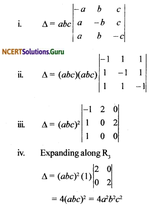 NCERT Solutions for Class 12 Maths Chapter 4 Determinants Ex 4.2 5