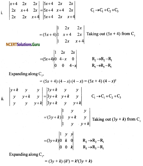 NCERT Solutions for Class 12 Maths Chapter 4 Determinants Ex 4.2 9
