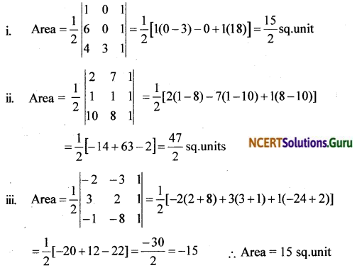 NCERT Solutions for Class 12 Maths Chapter 4 Determinants Ex 4.3 1