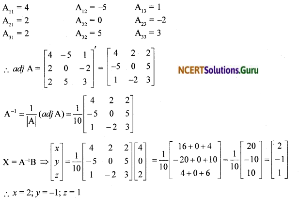 NCERT Solutions for Class 12 Maths Chapter 4 Determinants Ex 4.6 8