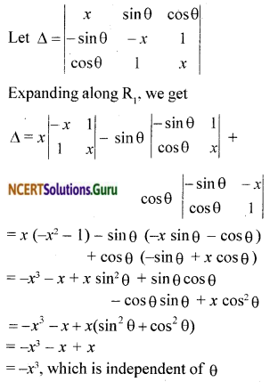 NCERT Solutions for Class 12 Maths Chapter 4 Determinants Miscellaneous Exercise 1