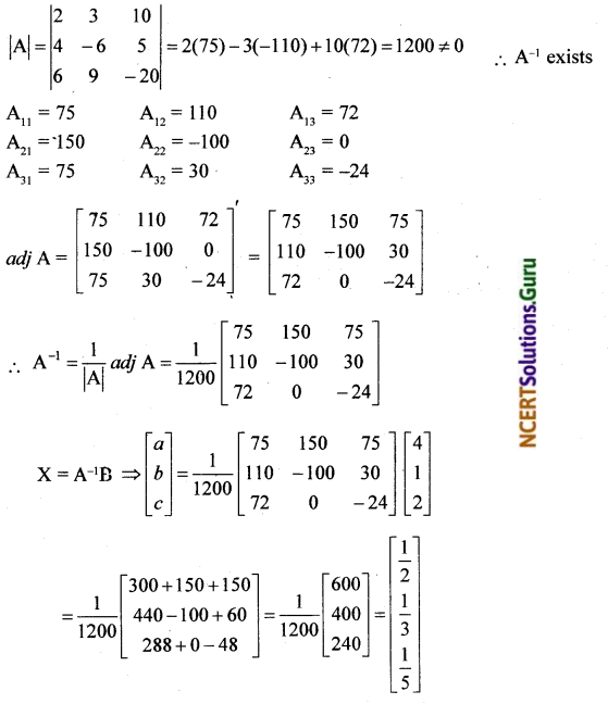 NCERT Solutions for Class 12 Maths Chapter 4 Determinants Miscellaneous Exercise 17