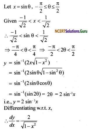 NCERT Solutions for Class 12 Maths Chapter 5 Continuity and Differentiability Ex 5.3 8a