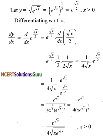 NCERT Solutions for Class 12 Maths Chapter 5 Continuity and Differentiability Ex 5.4 2