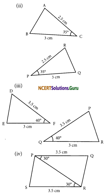 NCERT Solutions for Class 7 Maths Chapter 7 Congruence of Triangles InText Questions 7