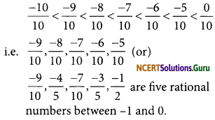 NCERT Solutions for Class 7 Maths Chapter 9 Rational Numbers Ex 9.1 2