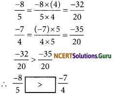 NCERT Solutions for Class 7 Maths Chapter 9 Rational Numbers Ex 9.1 25